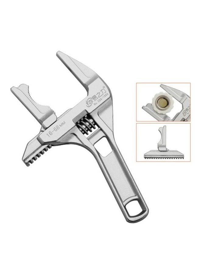 أو إي إم مفتاح ربط متعدد الوظائف وقابل للتعديل مزود بفتحة كبيرة ومقبض قصير فضي - Image 1