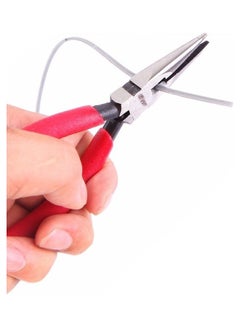 Best Multi-Purpose Flat Long Nose Pliers Red/Silver  - Image 4