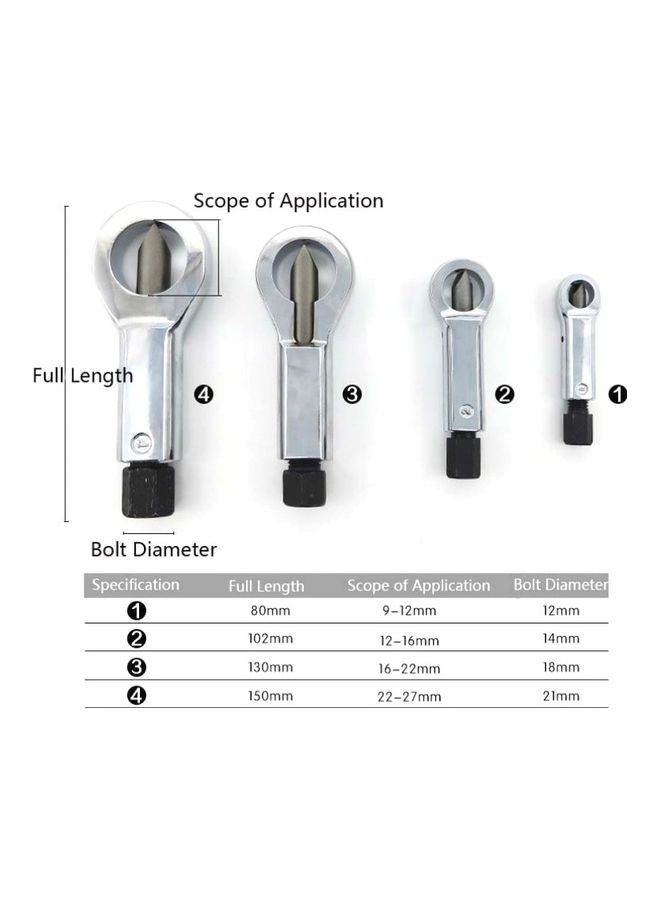 oem - 4 in 1 Rusty Nut Splitter Cap Breaking Machine Breaker Cutter Silver/Black - Image 1