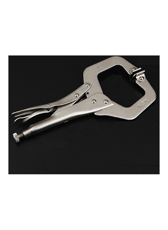 oem C-Shape Square Mouth Strong Fixed Plier Silver - Image 1