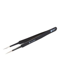 Best Stainless Steel Anti-static Tip Tweezer Black  - Image 1
