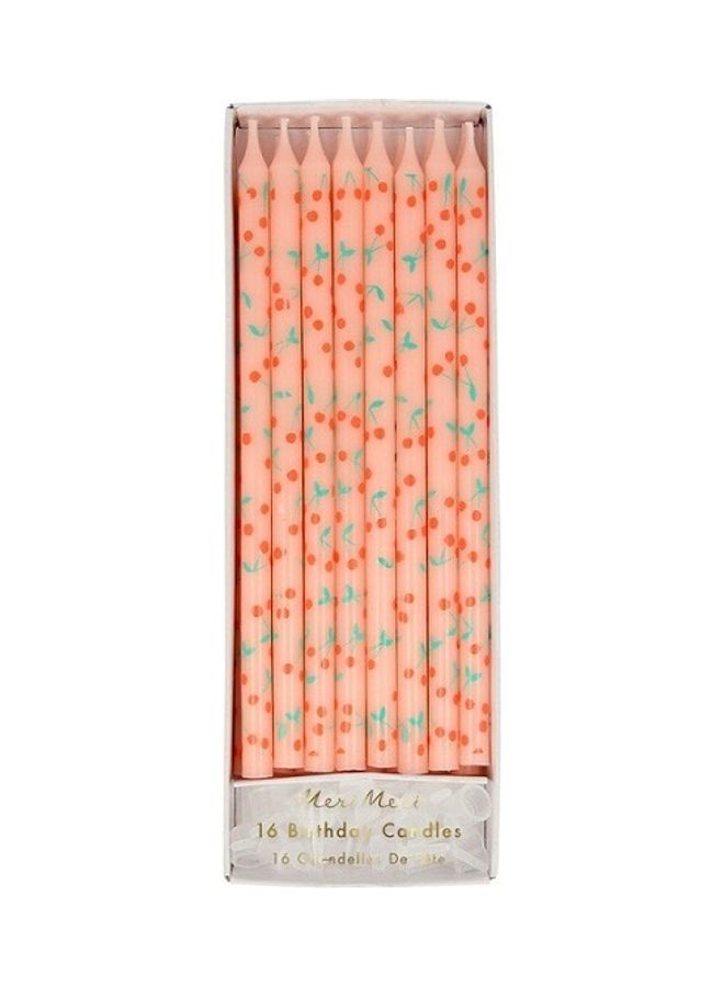 Meri Meri Tapered Cherry Candles 