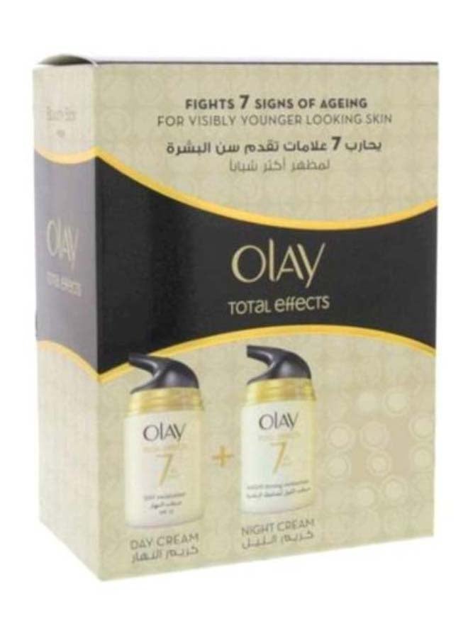 Olay Pack Of 2 Total Effects 7-In-1 Night And Day Cream SPF15 Day Cream 50, Night Cream 50grams - Image 2