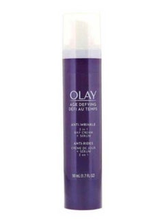 Olay Age Defying Anti Wrinkle 2-In-1 Day Cream Plus Serum 50ml  - Image 1