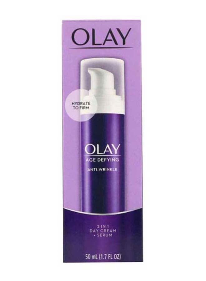 Olay Age Defying Anti Wrinkle 2-In-1 Day Cream Plus Serum 50ml  - Image 3