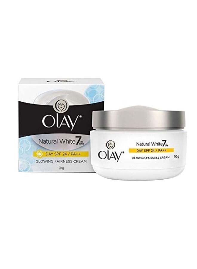 Olay 7-In-1 Natural White Glowing Fairness SPF 24 Day Cream 50grams - Image 2