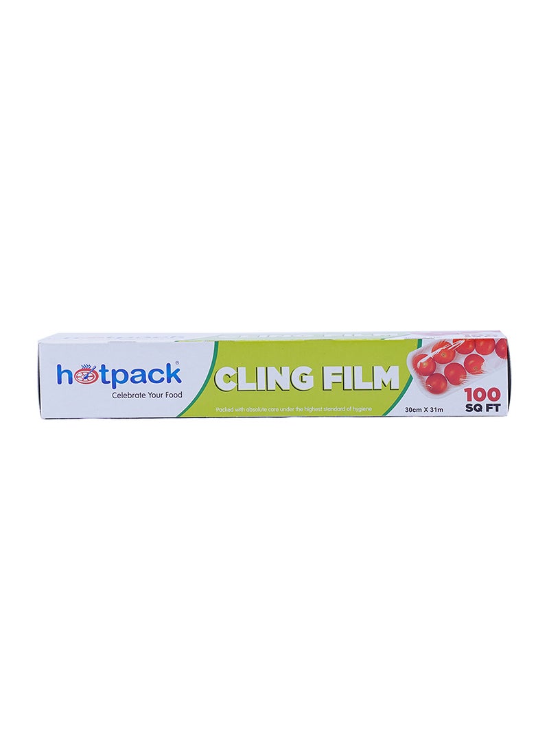 Hotpack - 100 Sqft Food Wrap Cling Film Clear 30x31meter - Image 1