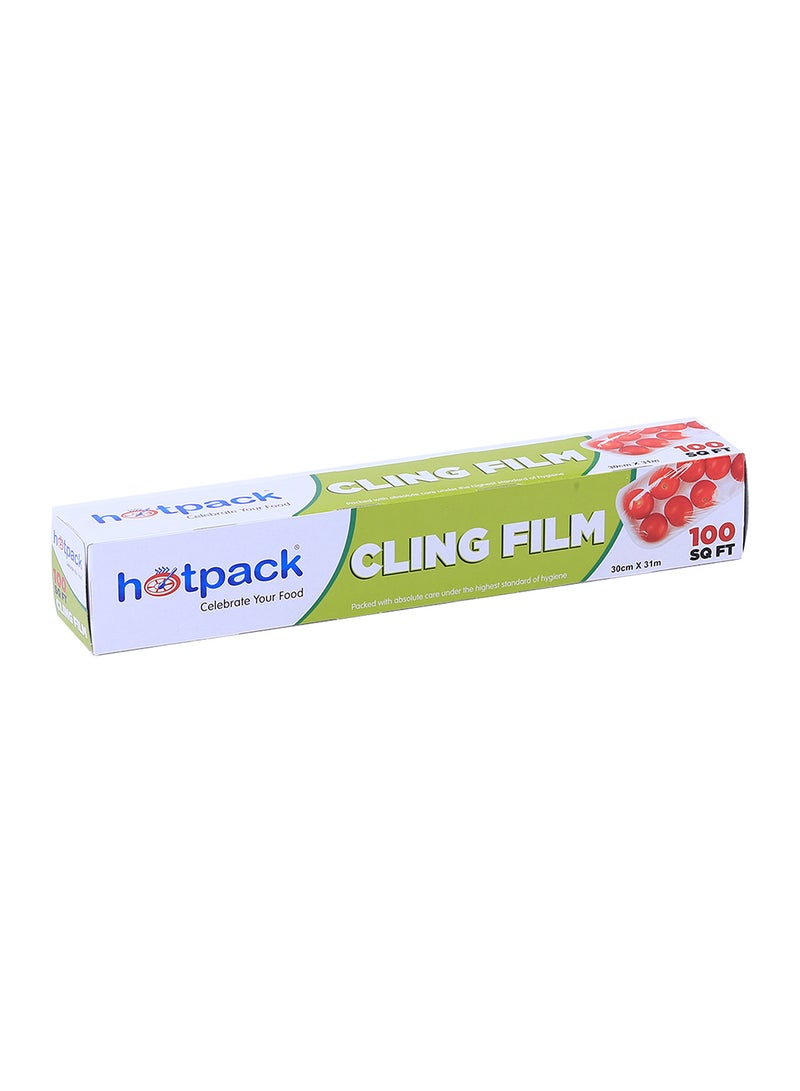 Hotpack - 100 Sqft Food Wrap Cling Film Clear 30x31meter - Image 1