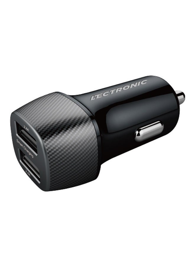 شاحن سيارة ذكي لون أسود