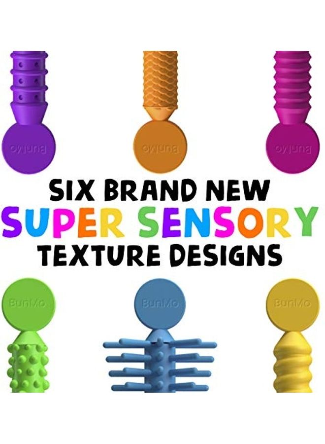 BUNMO 6-Pack Super Sensory Textured Stretchy Strings Set - Image 3