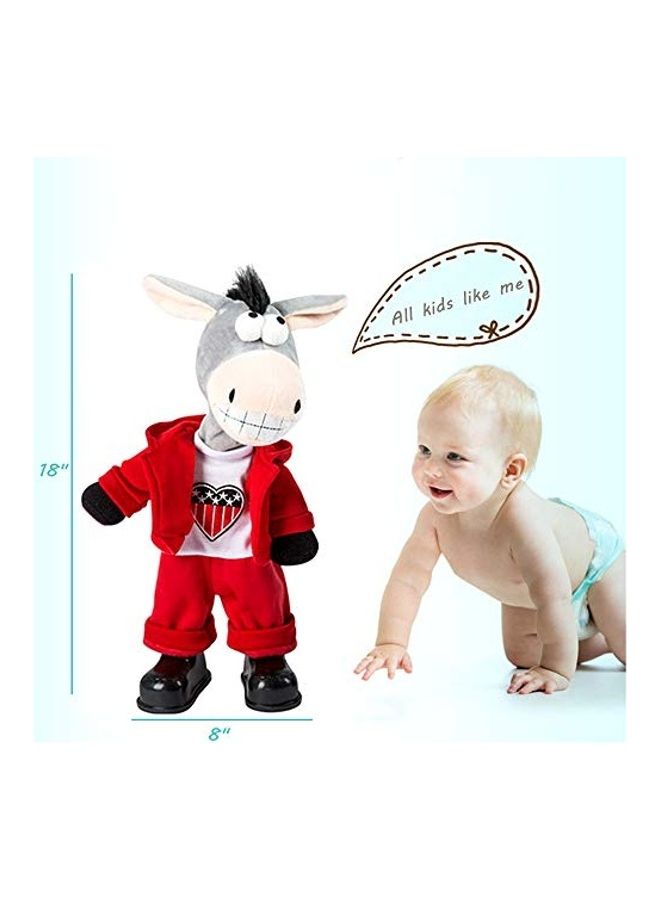 Dancing Shaking Head Singing Funny Donkey Music Plush Toy