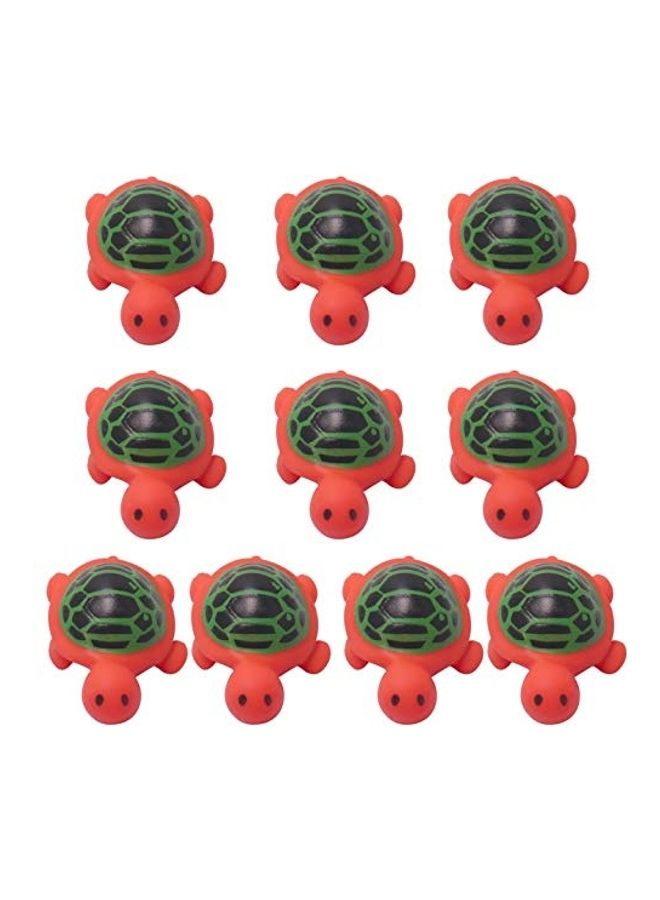Viskey 10-Piece Mini Rubber Turtles Bath Toy Set - Image 1