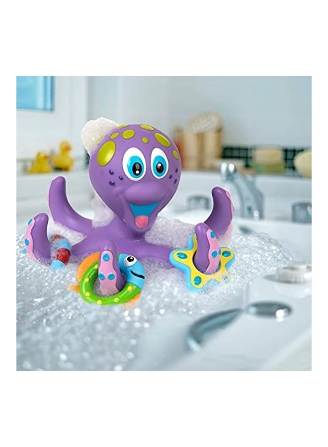 Nuby Octopus with 3 Hoopla Rings Bath Toy Set  - Image 1