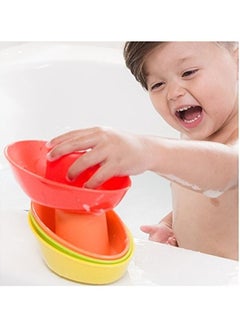 Nuby 5-Pack Stacking Bath Boats Set  - Image 2