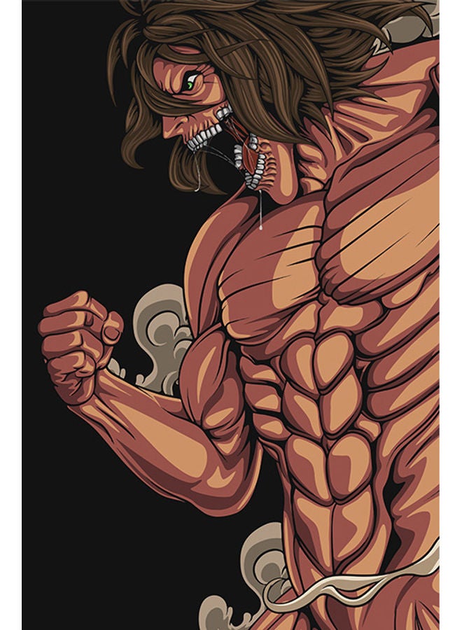 لوحة فنية لديكور الحائط بتصميم "Attack on Titan" متعدد الألوان 40x60سم - Image 1