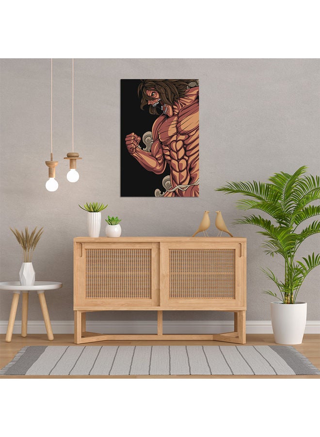 لوحة فنية لديكور الحائط بتصميم "Attack on Titan" متعدد الألوان 40x60سم - Image 2