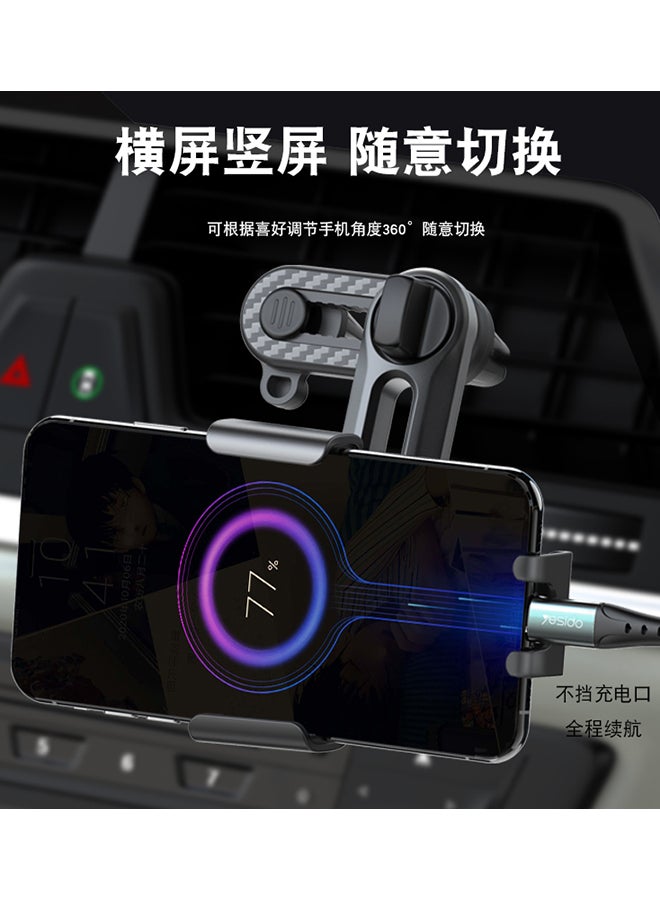 Yesido 720 Degree Adjustable Universal Mobile Holder Black - Image 2