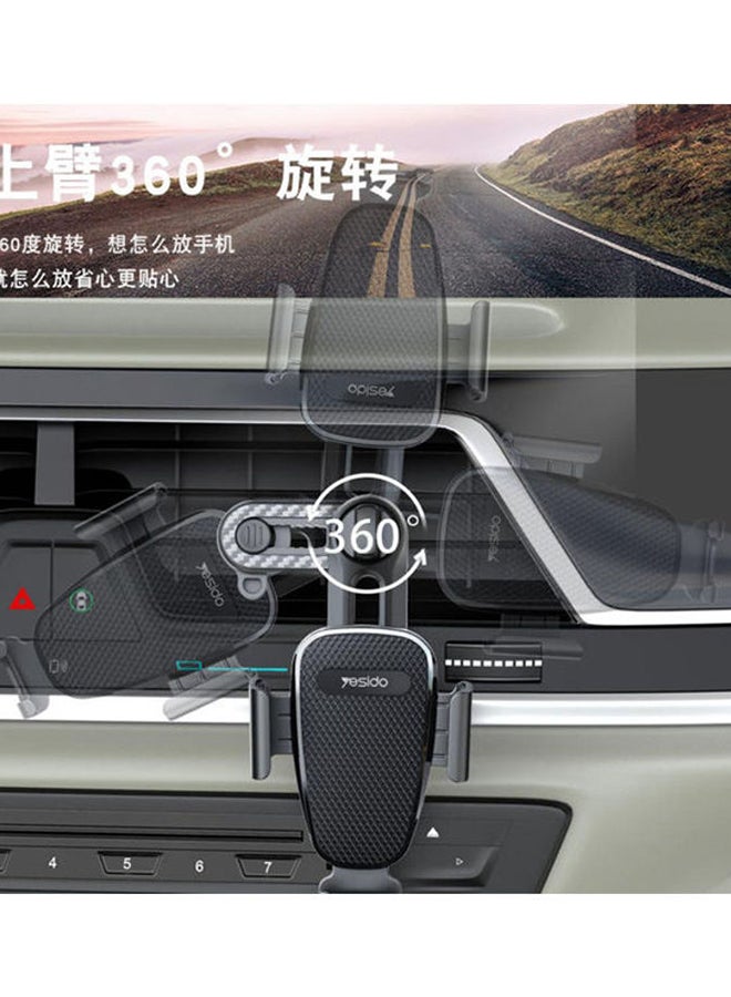 Yesido 720 Degree Adjustable Universal Mobile Holder Black - Image 3