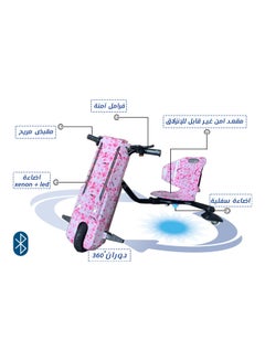Rally Electric Drift Scooter 3 Wheel with Helmet Kit, Knee Guard and Elbow  - Image 3