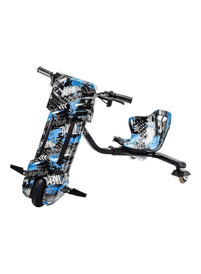Rally Electric Drift Scooter 3 Wheel with Helmet Kit, Knee Guard and Elbow Multicolour - Image 1