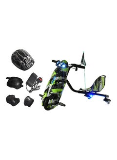 Rally Electric Drift Scooter 3 Wheel with Helmet Kit, Knee Guard and Elbow  - Image 2