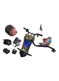 Rally Electric Drift Scooter 3 Wheel with Helmet Kit, Knee Guard and Elbow  - Image 2