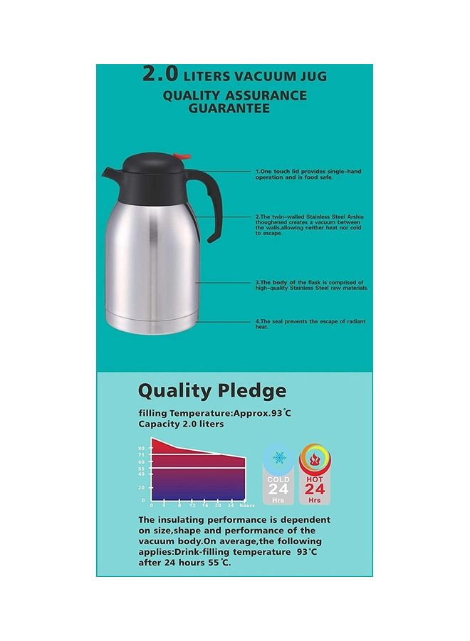 XiuWoo Coffee Thermal Carafe Silver/Black - Image 2