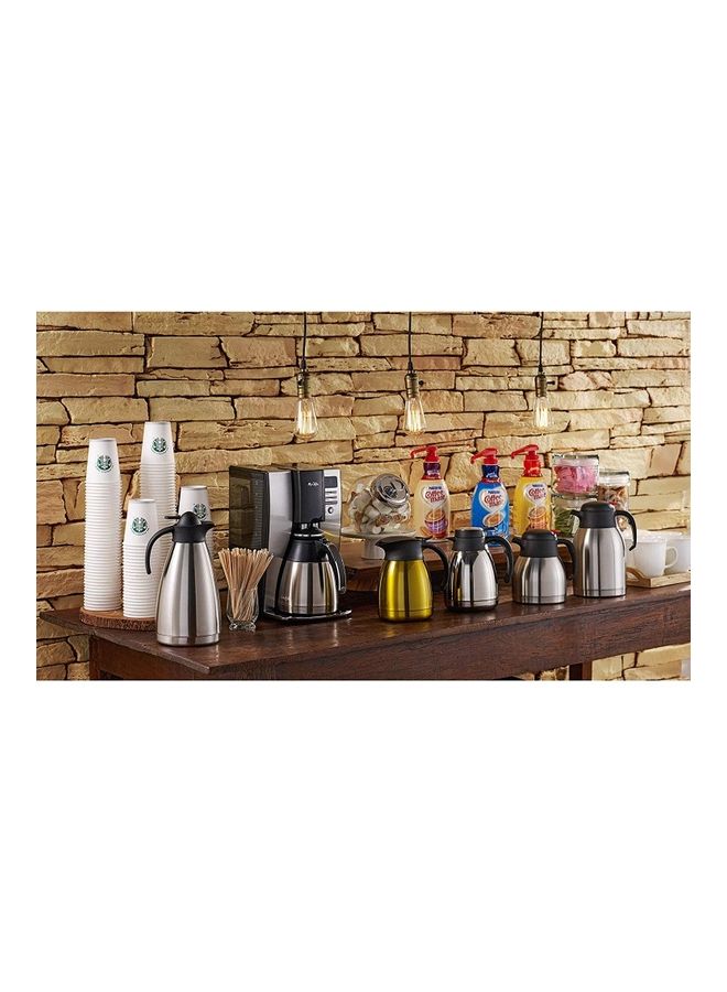 XiuWoo Double Walled Vacuum Insulated Coffee Thermos Silver/Black - Image 5