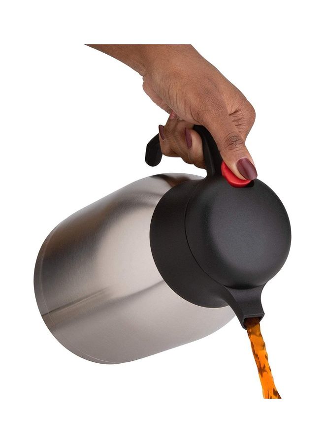 شو وو ترمس قهوة مفرغ من الهواء ذو جدار من الستانلس ستيل أسود/ فضي - Image 3