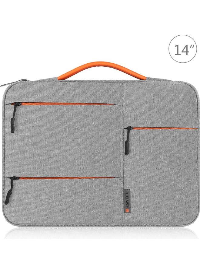 14-Inch Sleeve Case Zipper Laptop Handbag Grey  - Image 1