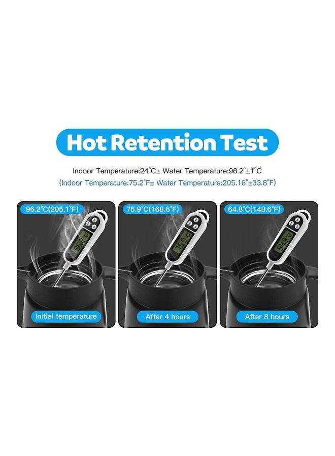 XiuWoo Stainless Steel Thermal Coffee Pot Black - Image 3