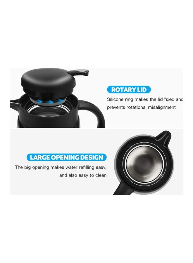 XiuWoo Stainless Steel Thermal Coffee Pot Black - Image 5