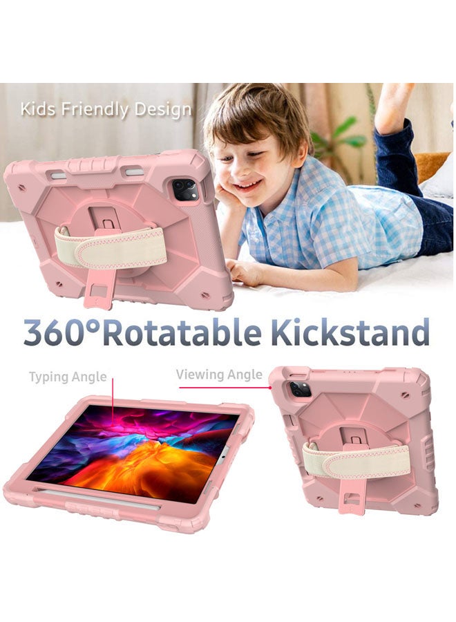 Rock Pow Protective Case Cover for iPad Pro 11 2021/2020/2018/Air410.9 Rose Gold - Image 5