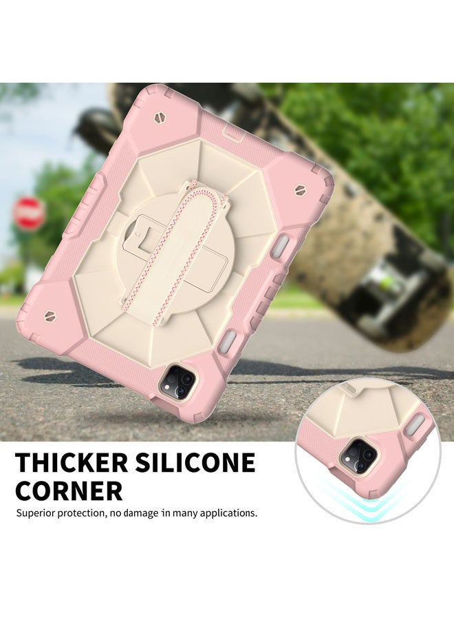Rock Pow Protective Case Cover for iPad Pro 11 2021/2020/2018/Air410.9 Rose Gold/Beige - Image 4