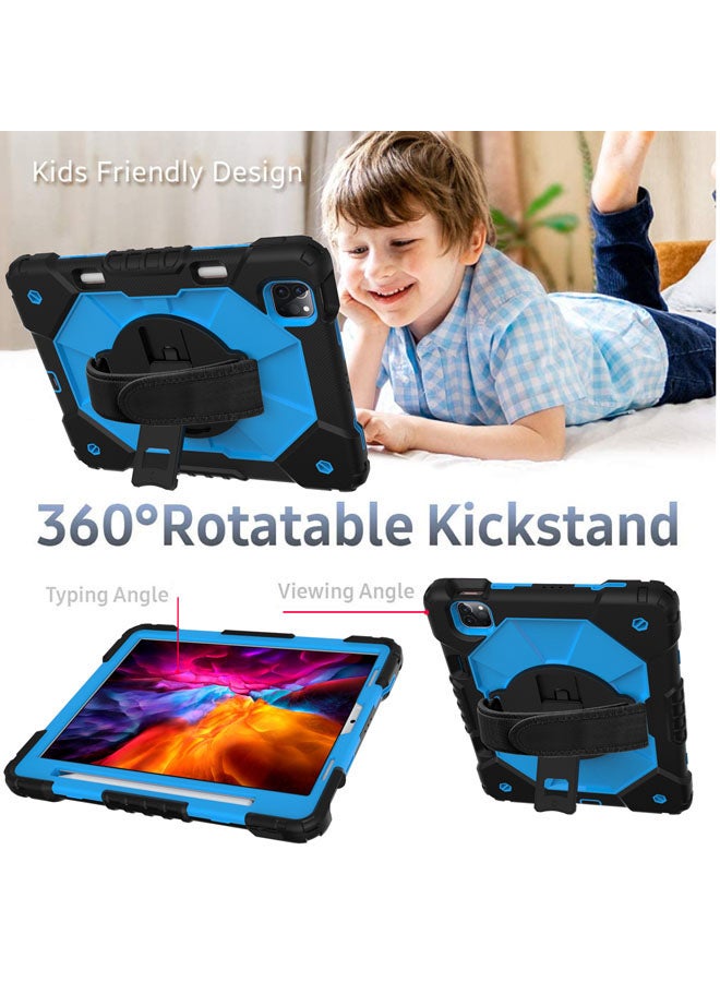 Rock Pow Protective Case Cover for iPad Pro 11 2021/2020/2018/Air410.9 Black/Blue  - Image 5