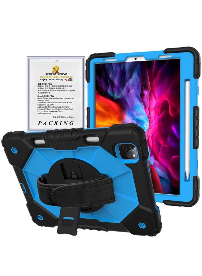 Rock Pow Protective Case Cover for iPad Pro 11 2021/2020/2018/Air410.9 Black/Blue  - Image 1