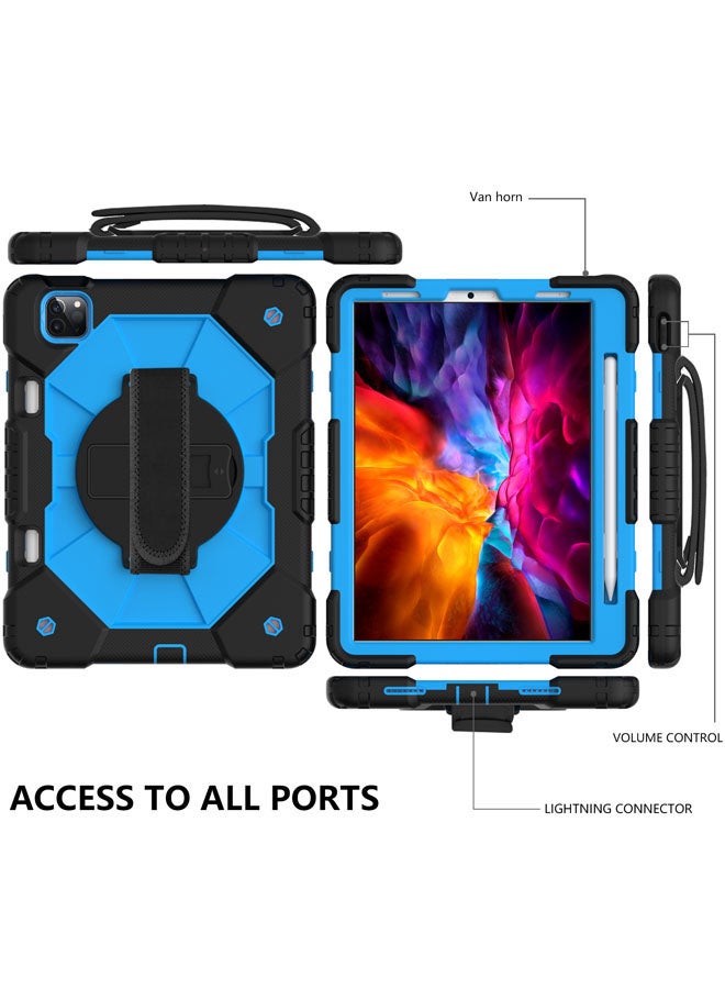 Rock Pow Protective Case Cover for iPad Pro 11 2021/2020/2018/Air410.9 Black/Blue  - Image 3