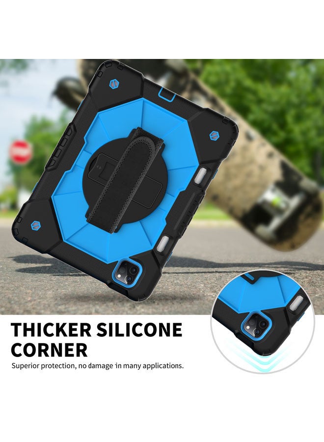 Rock Pow Protective Case Cover for iPad Pro 11 2021/2020/2018/Air410.9 Black/Blue  - Image 4