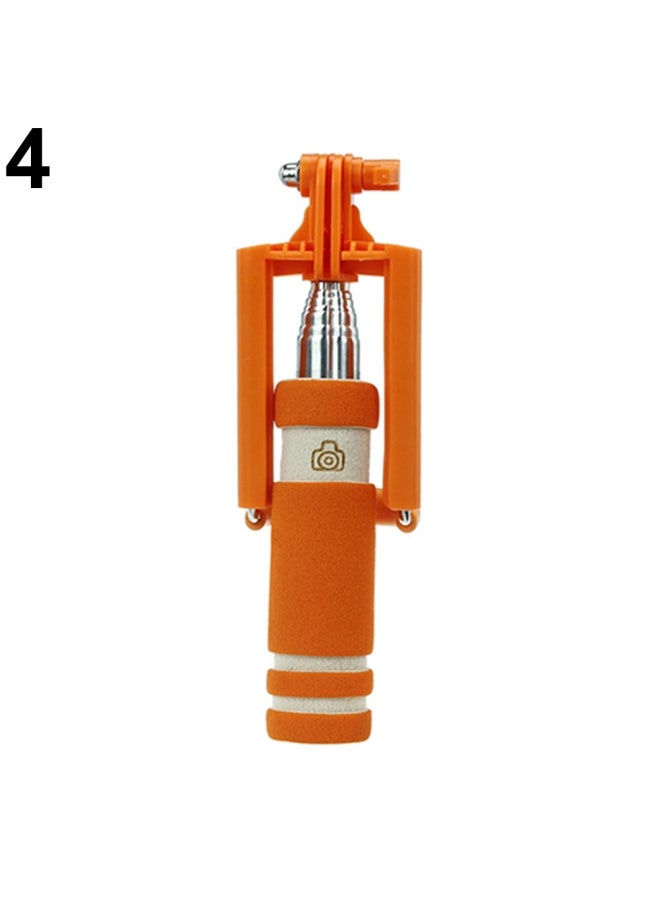 Generic Handheld Selfie Stick Monopod Orange/White/Silver 