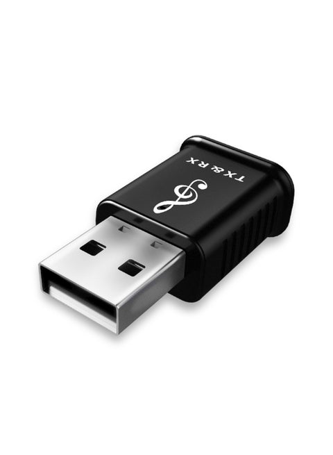 2-In-1 USB Bluetooth Adapter Transmitter Receiver Black