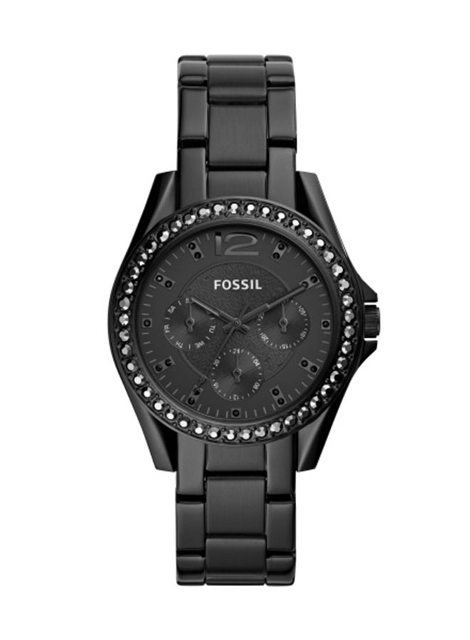 FOSSIL Women's Analog Round Wrist Watch With Stainless Steel Strap ES4519  - Image 1