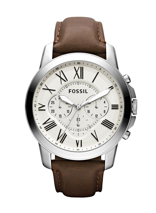 FOSSIL Men's Leather Chronograph Watch FS4735IE  - Image 1