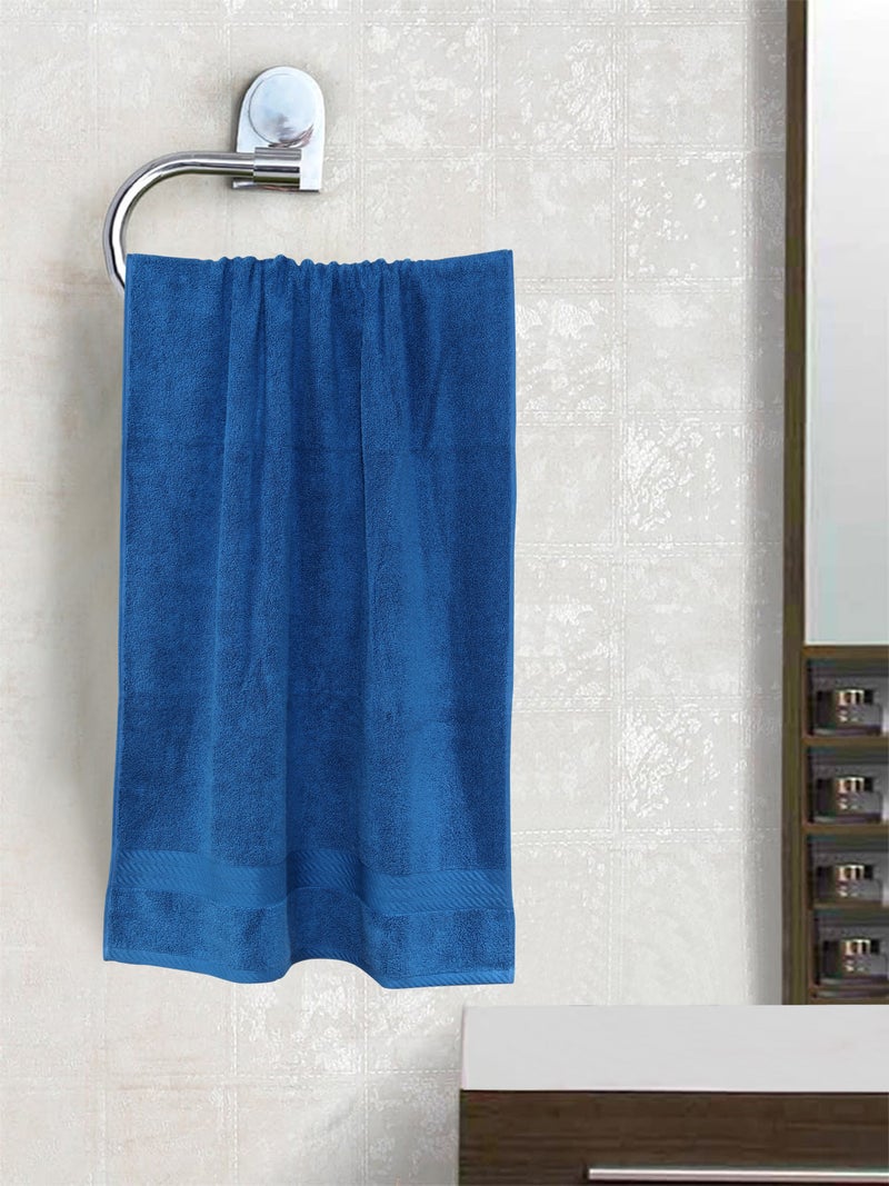 Hometown 6 Pack Bathroom Towel Set - 550 GSM 100% Cotton Weft - Blue Color -Economical Blue/White - W002 68 x 137/41 x 71/33 x 33cm - Image 3