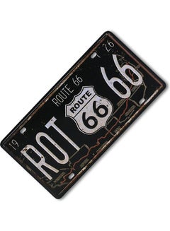 Generic Vintage Design Car Metal License Plate Black/White  - Image 2