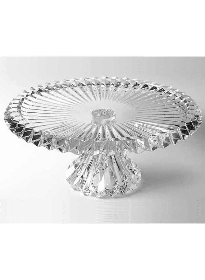 Rogaska Crown Jewel Cake Stand with out domed Clear 34cm - Image 2
