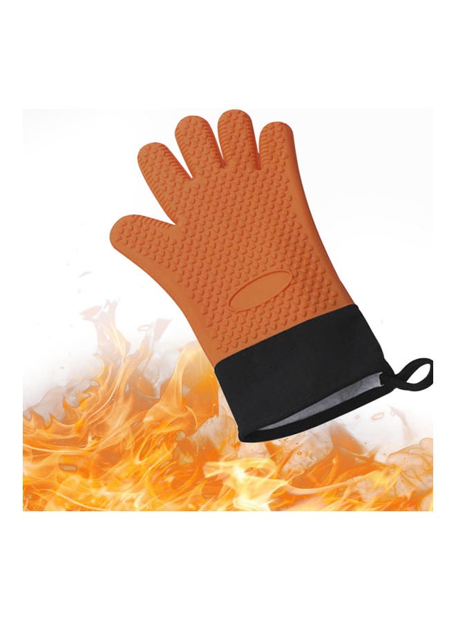 Generic Heat Resistant BBQ Gloves Orange 