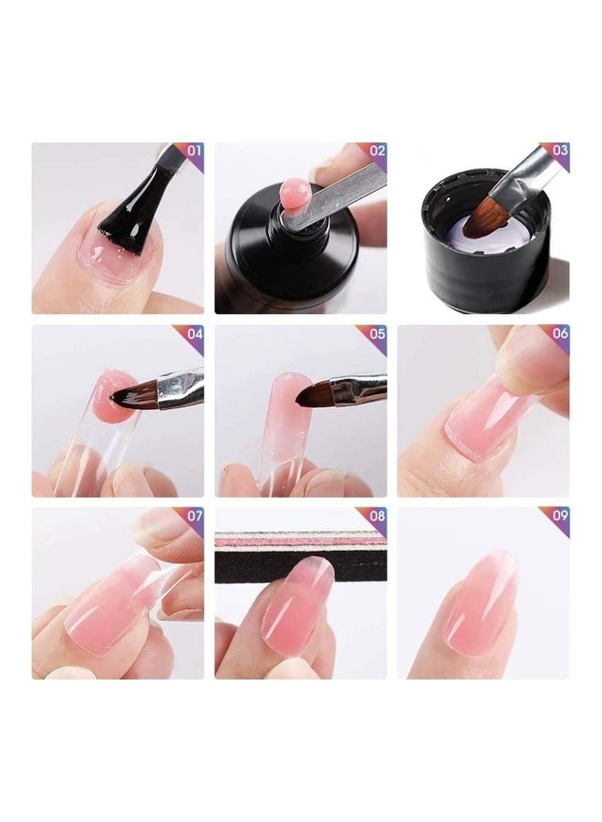 Rosalind 3 Piece Poly Nail Gel Kit Multicolour  - Image 4