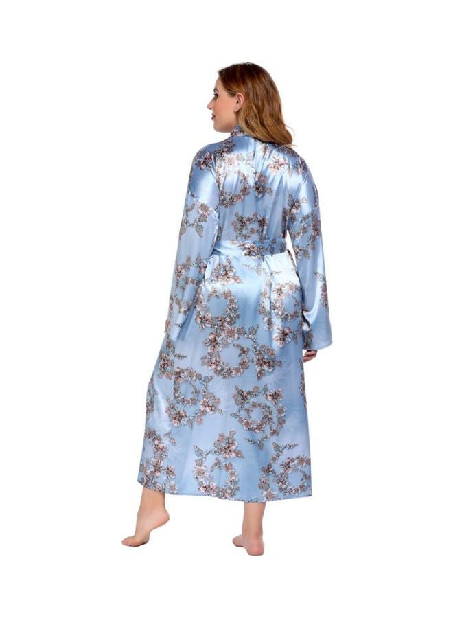 Printed Nightdress Blue - Image 2