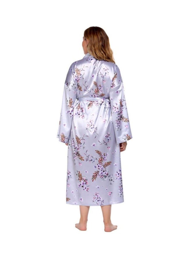 Printed Nightdress Purple - Image 2