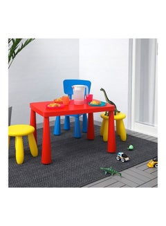 WK Children's Indoor/Outdoor Table Red 77x55cm  - Image 2